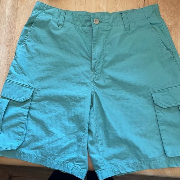 Vineyard Vines Men’s cargo shorts size 33 green blue aqua turquoise shorts - Picture 1 of 3